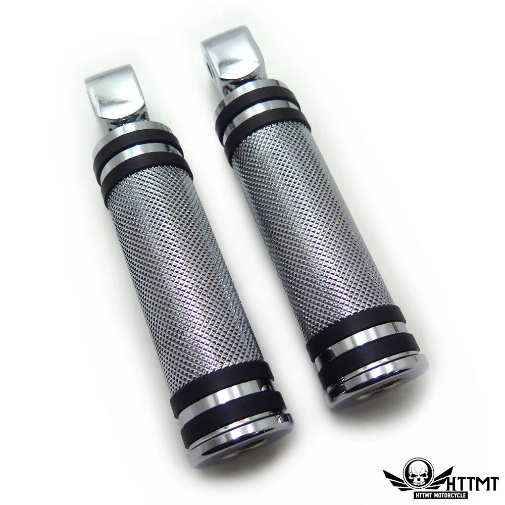 Diamond Chrome Footpegs Footrest for Yamaha V-Star 1000 650 Royal Star V-Max (1999–2017)