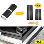 8x Carbon Fiber Scuff Plate Sill Sticker for Car Door Protector (2022)