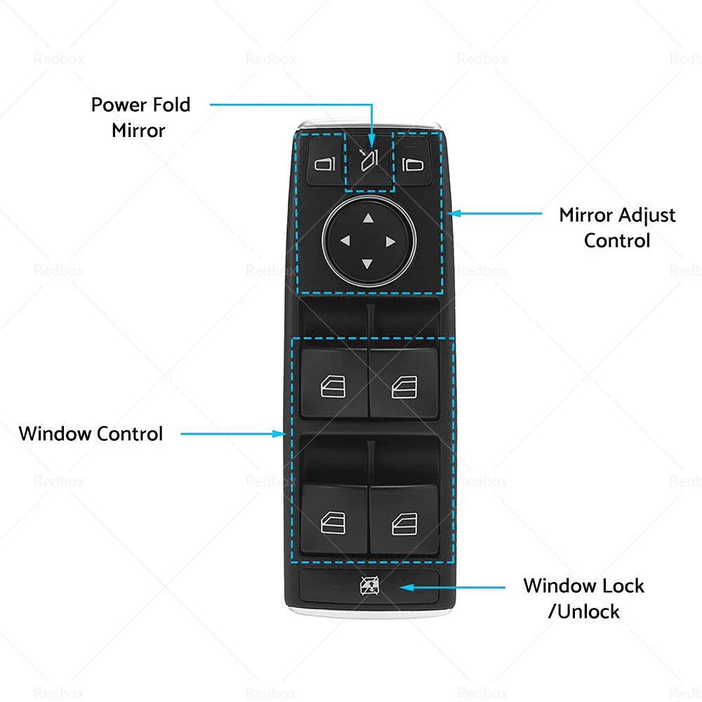 Master Power Window Switch A1669054400 for Mercedes W176 W246 X166 W166