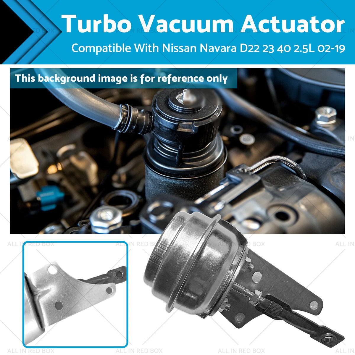 Turbocharger Vacuum Actuator for Nissan Navara D22 (2002–2019)