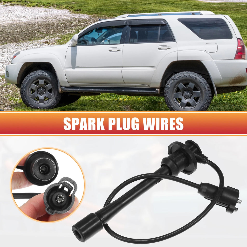 Set of 4 Spark Plug Wires for Toyota Tacoma (No. 9091922387)