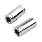 2X 1/4" Square Drive to 1/4" Hex Socket Bits Converter Adapter