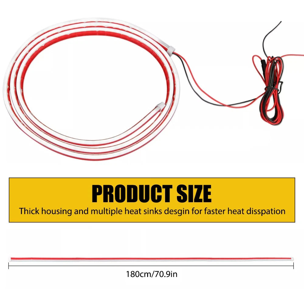 70" LED DRL Hood Light Strip for Dodge 1500 Ram 2500 3500