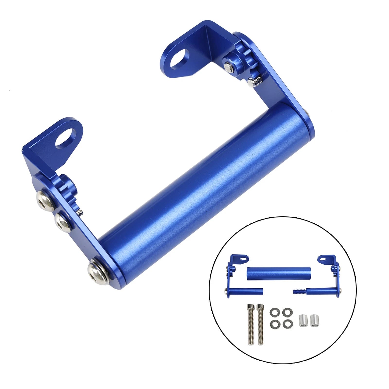 Navigation Bracket for Motorbike Motorcycle (22mm, Blue)