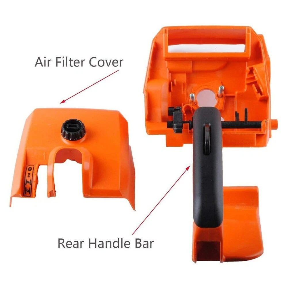 Rear Handle Assembly for Chainsaw (Plastic + Metal)
