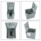 Rainproof Outdoor Outlet Box for Backyard (20 Amp)