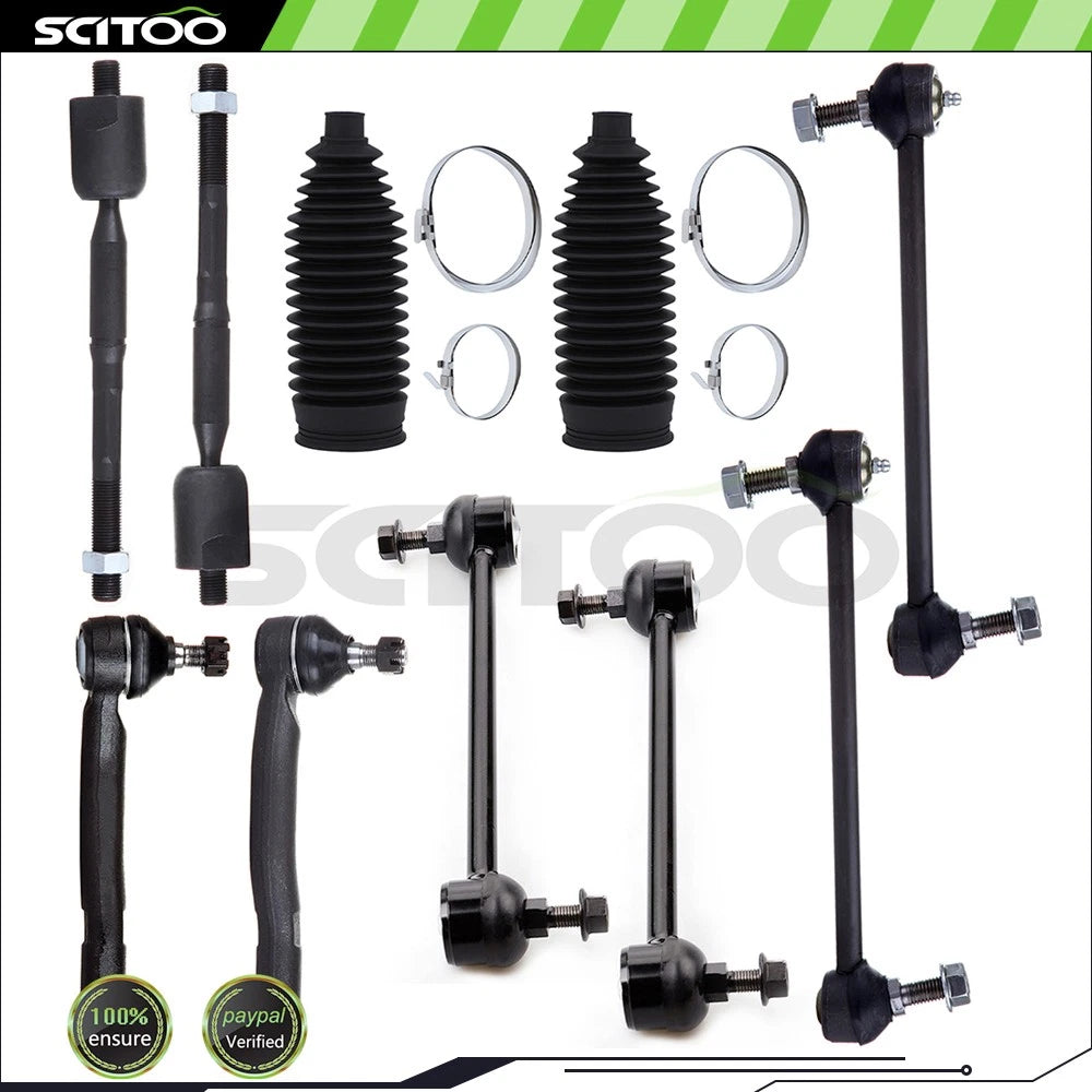 Set of 4 Tie Rod Ends & Sway Bar End Links for Lexus ES330 Toyota Camry (2004–2006)