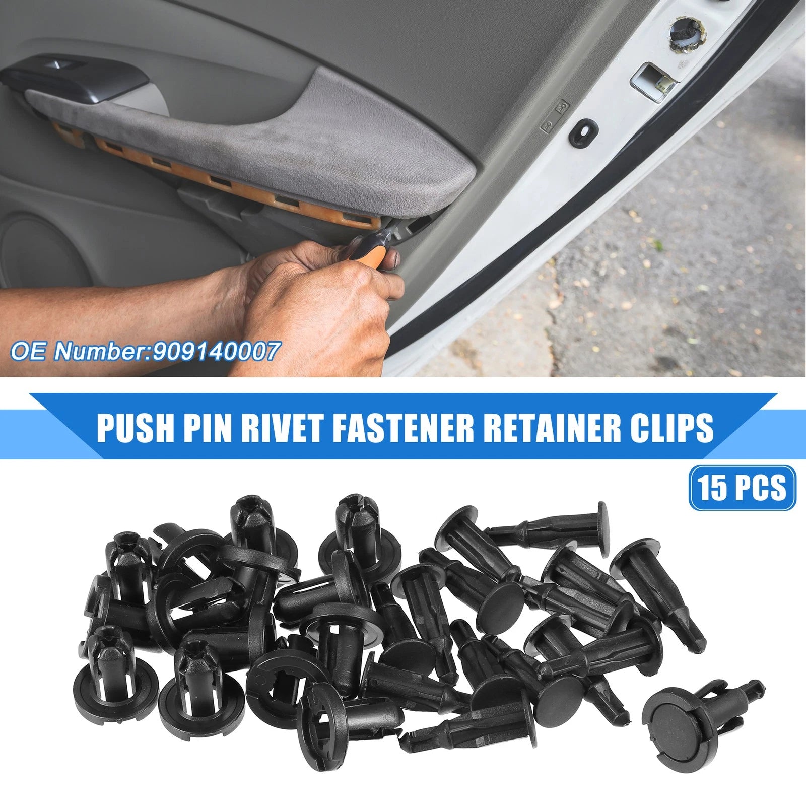 15 Pcs Push Pin Rivet Fastener Clips for Subaru Ascent (2019–2021)