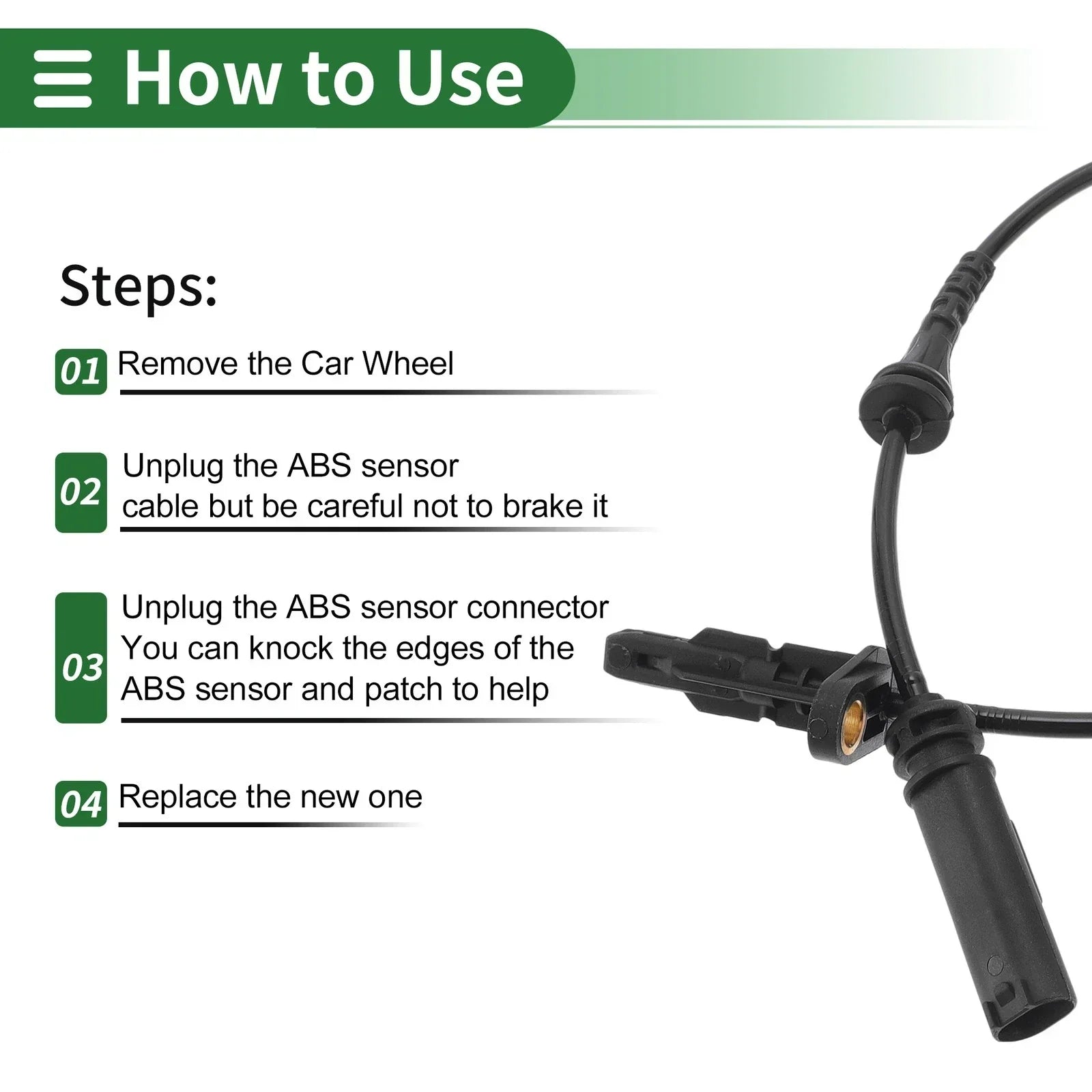 ABS Wheel Speed Sensor for BMW 330e Left Right Rear