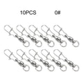 Fishing Swivel Snap Connectors 10 Pack for Various Fishing Needs