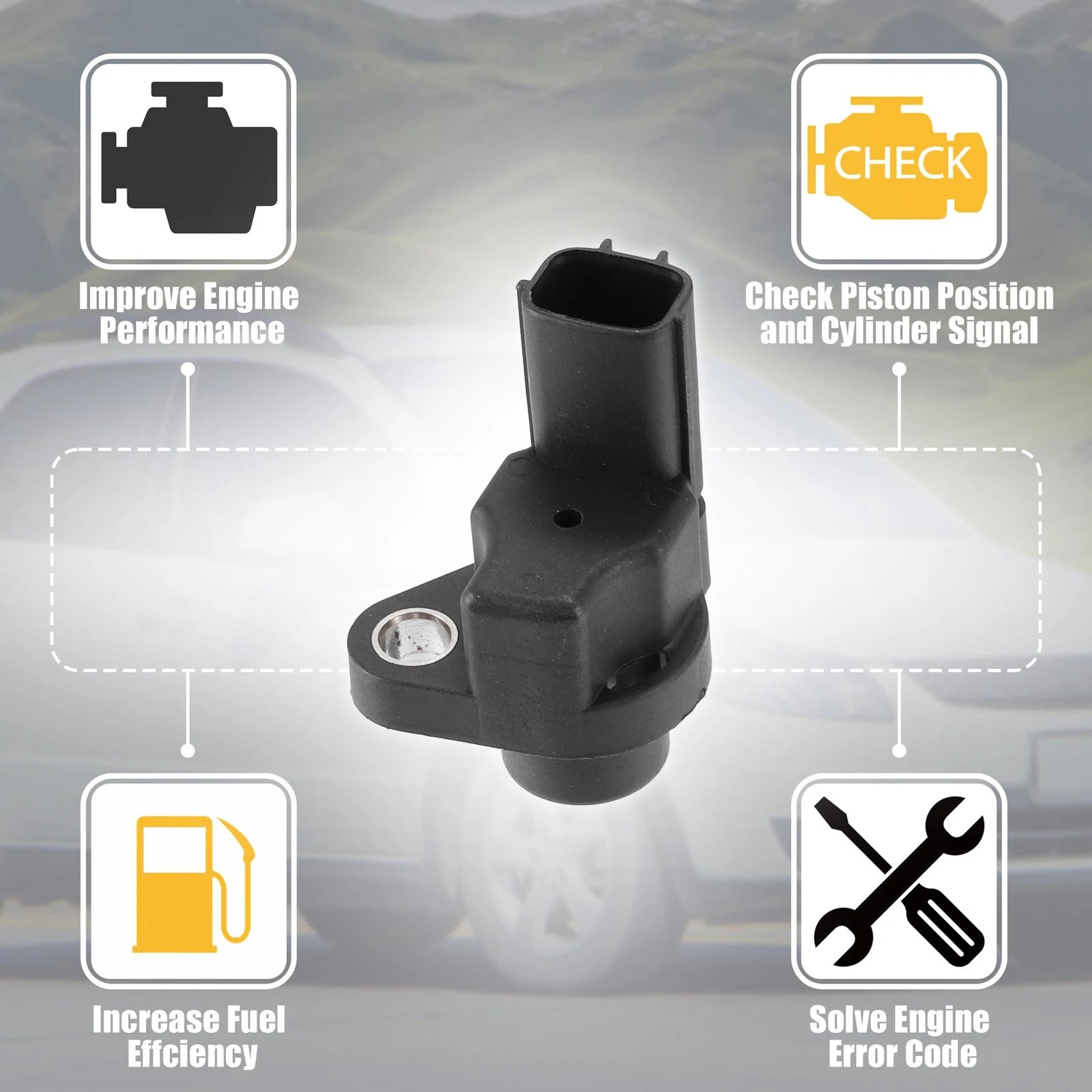 Crankshaft Position Sensor for Suzuki Swift GA GL 1.3L L4 (2004–2010) 33220-70E00