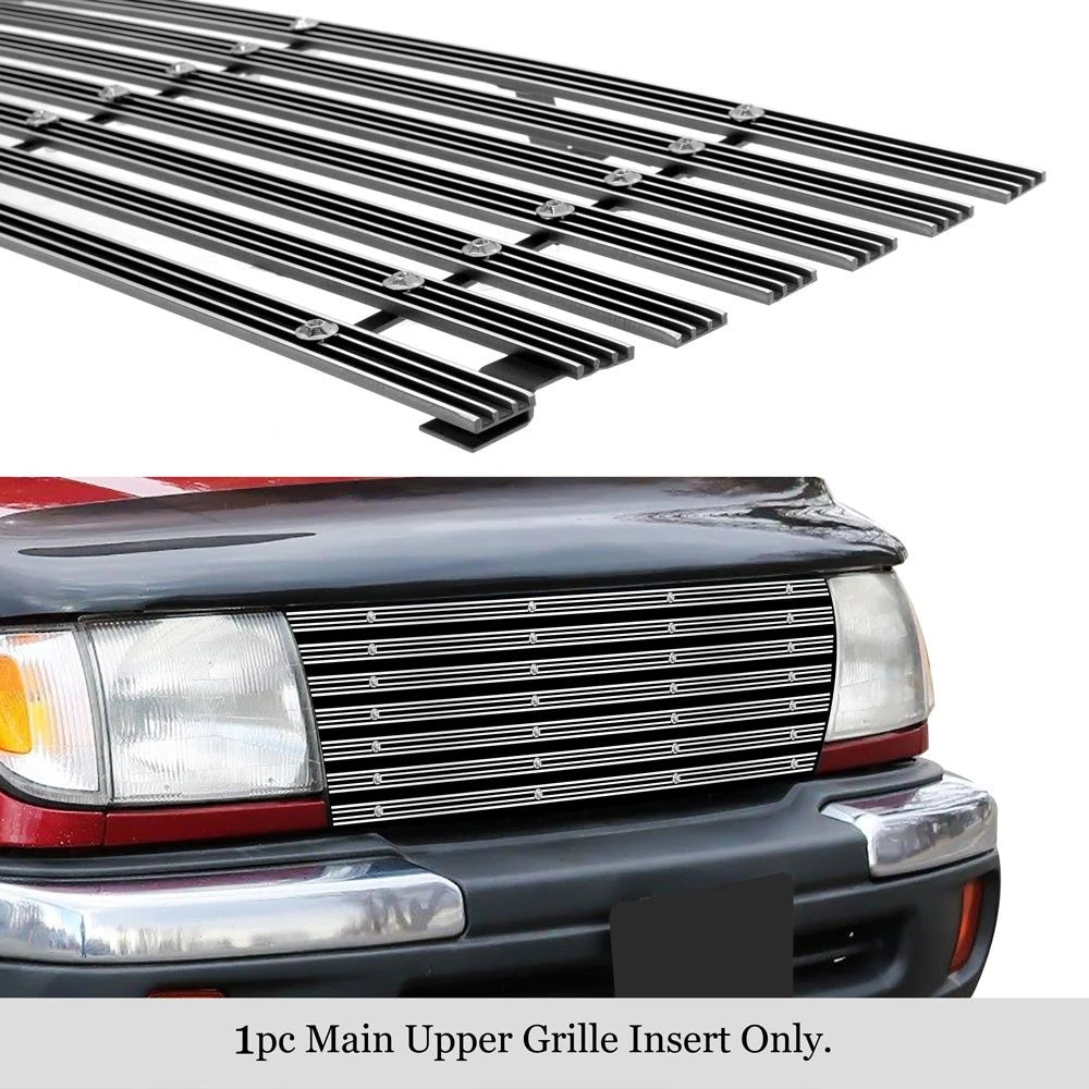 Chrome Wide Rivet Billet Grille Insert for Toyota Tacoma (1998–2000)