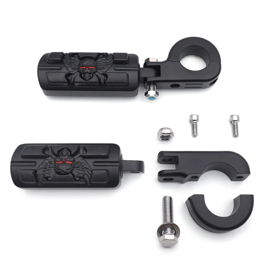 1.25" Pirate Foot Pegs Mount Clamps for Harley Sportster Touring