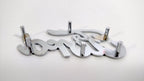 Chrome Ford Script Emblems Replacement Pair with Mounting Studs for KA7701X2 (2017–2017)