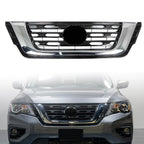 Front Upper Bumper Grille for Nissan Pathfinder (2017â2020) Chrome/Black