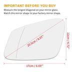 Heated Mirror Glass with Backing Plate LH for BMW 320i 440i 230i (2012–2020)