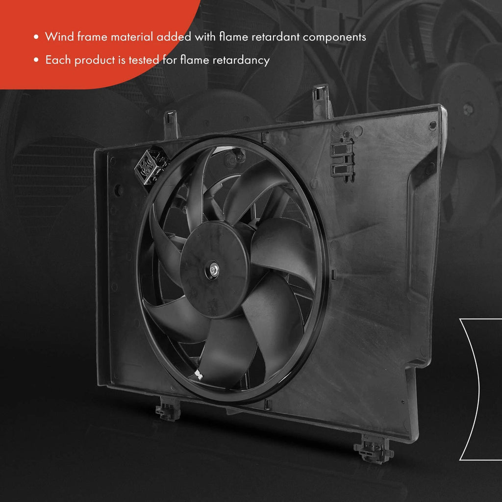 Cooling Fan Assembly with Shroud for Ford Fiesta (2014–2017) Turbocharged