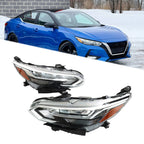 LED Black & Chrome Headlights for Nissan Sentra SR (2020–2022)
