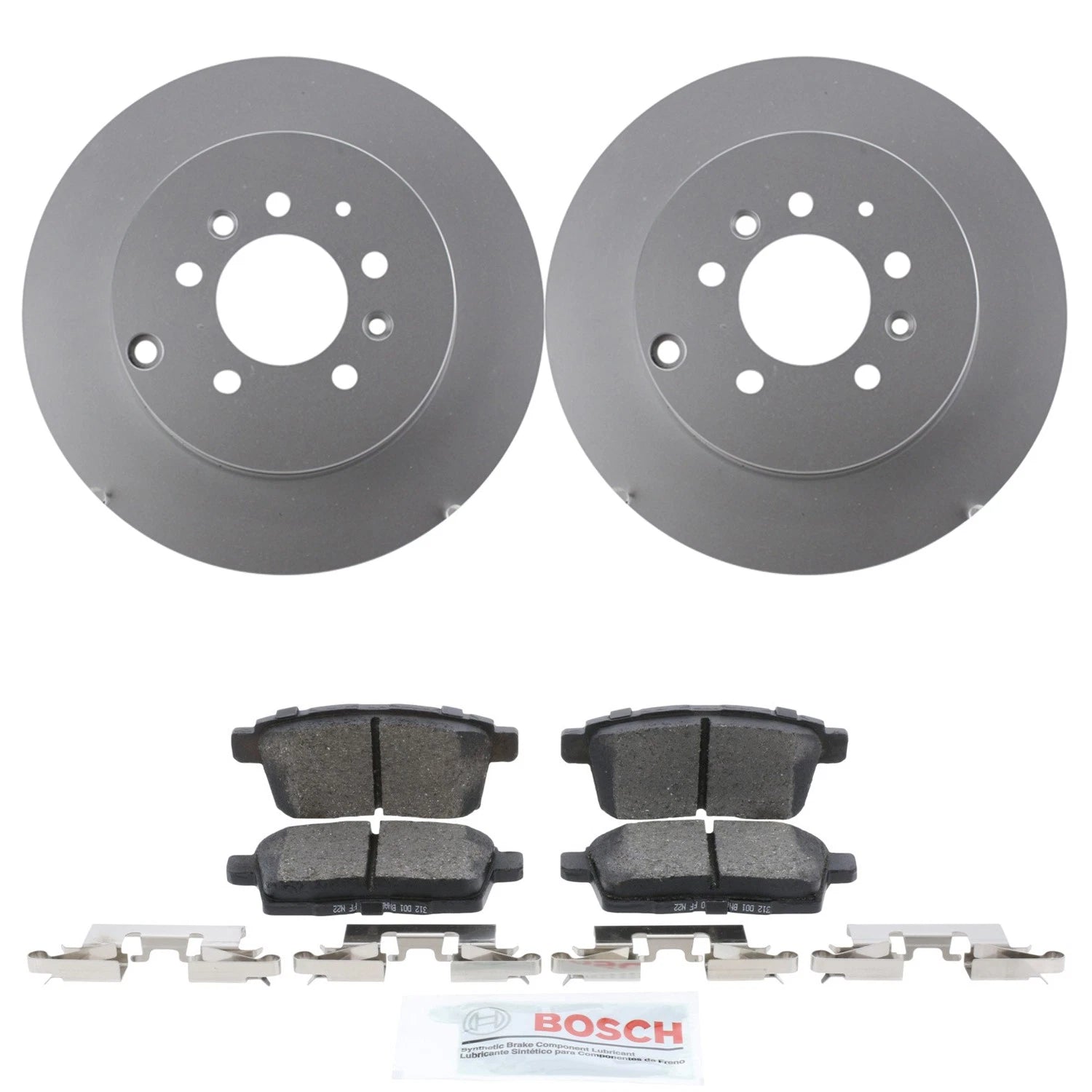 Set of 2 Bosch Rear 325mm Disc Brake Rotors & Ceramic Pads for Mazda CX-9 (2007–2015)