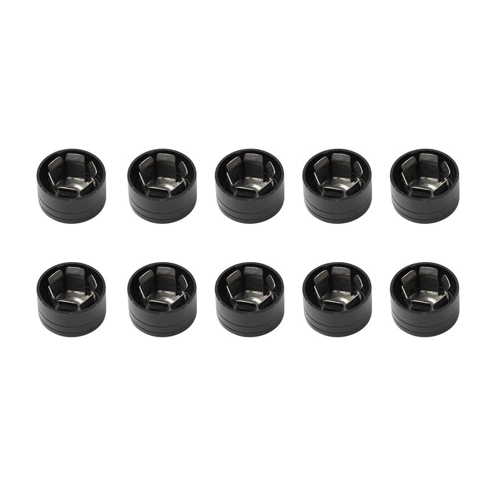 10x Engine Bolt Topper Caps Cover Black for Harley Dyna Softail