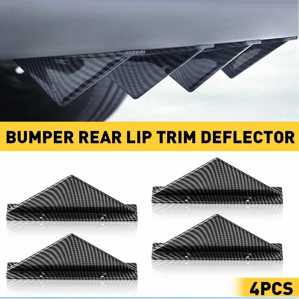 8PC Shark Diffuser Fins for Universal Fit (Carbon Fiber)