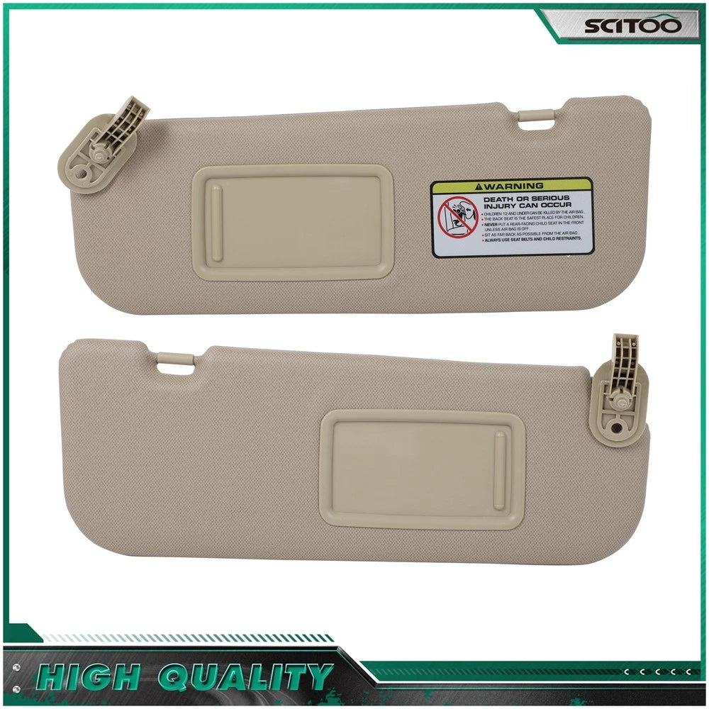 Sun Visor Set for Hyundai Elantra 2011–2014 (Tan)