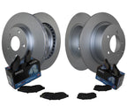 Front & Rear Brake Kit Disc Rotors & Akebono Ceramic Pads for Chrysler Dodge Jeep