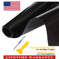 Smoke Headlight Taillight Fog Light Tint Film for Universal Vehicles (12"x72")