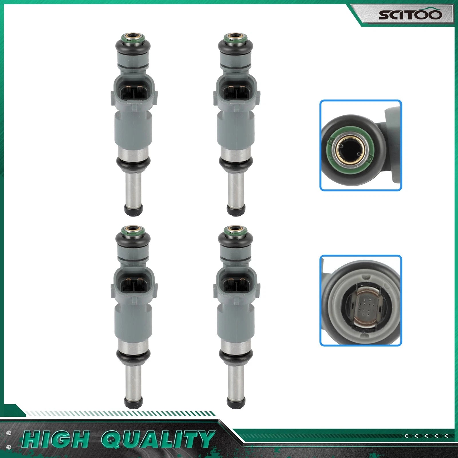 Set of 4 Fuel Injectors for Nissan Frontier (2005–2020) 2.5L