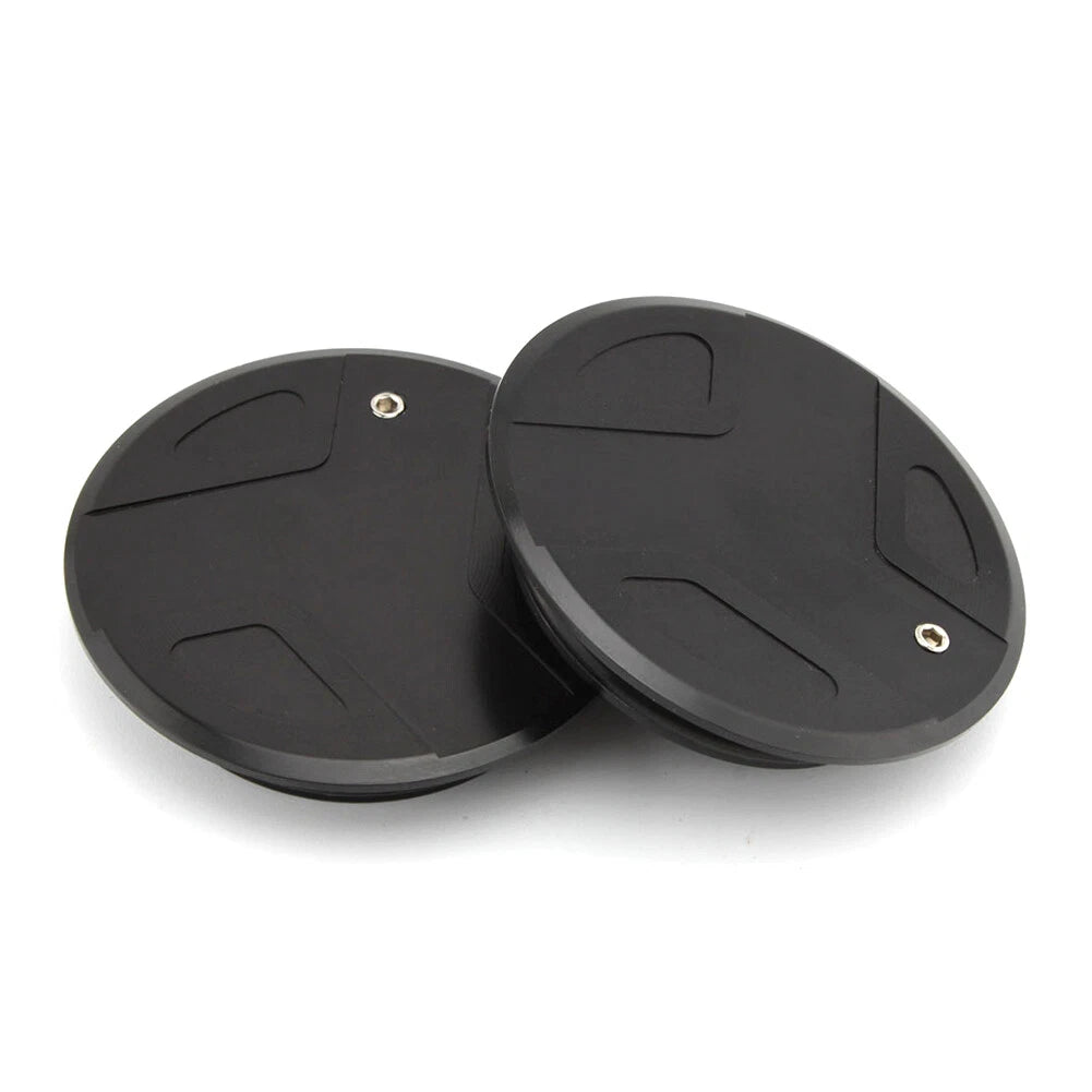 2X Black Frame Hole Caps for BMW R1200GS LC Adventure R1250GS (2013–2023)