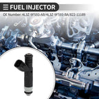 Fuel Injector No. 4L3Z-9F593-AB for Ford F-150 (2004–2008) 4.6L Black