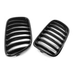 2X Front Radiator Kidney Grille Gloss Black for BMW X3 F25 (2011–2013) 51117237422