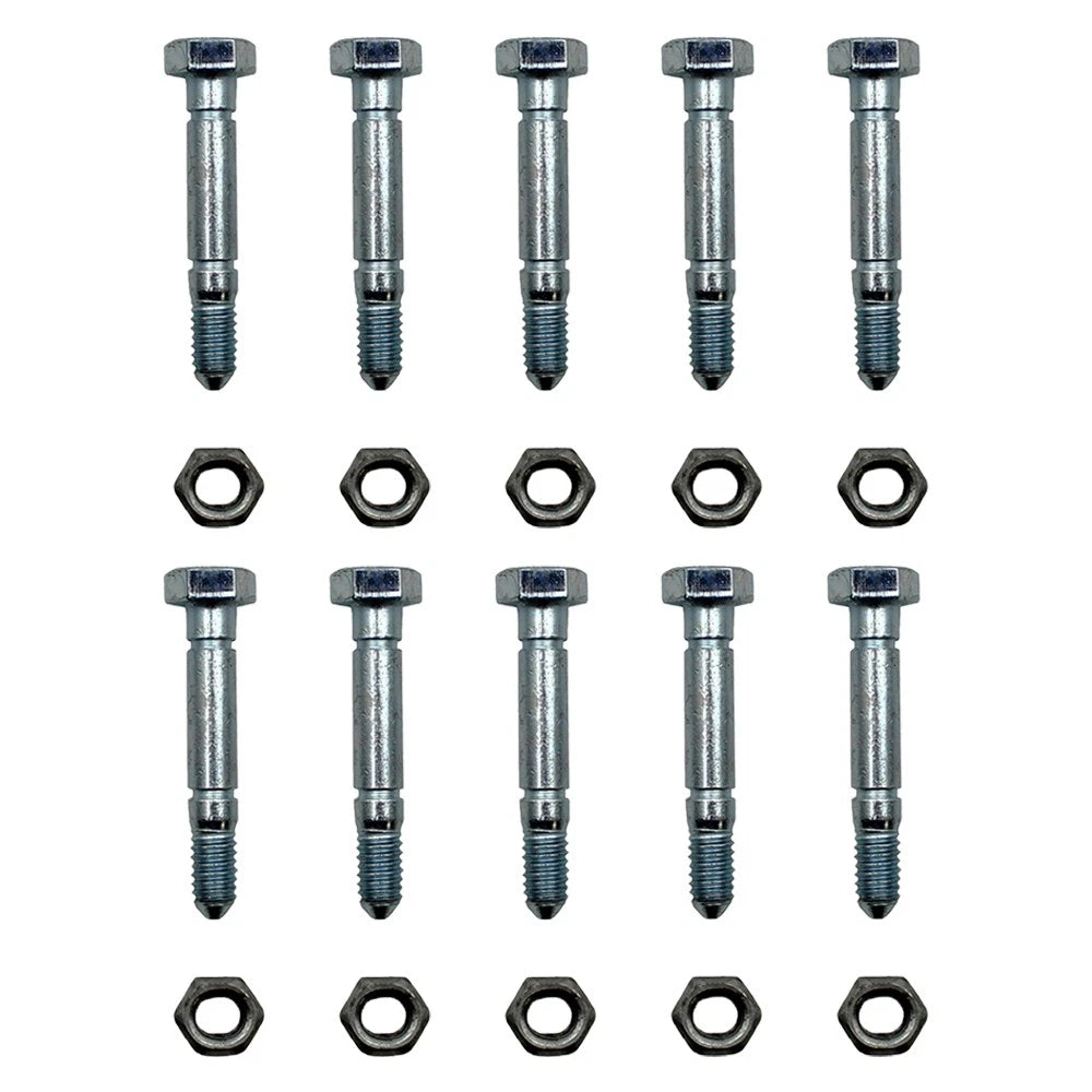 Set of 10 Shear Pins with Nut for Prime Line (Replaces 7-04369)