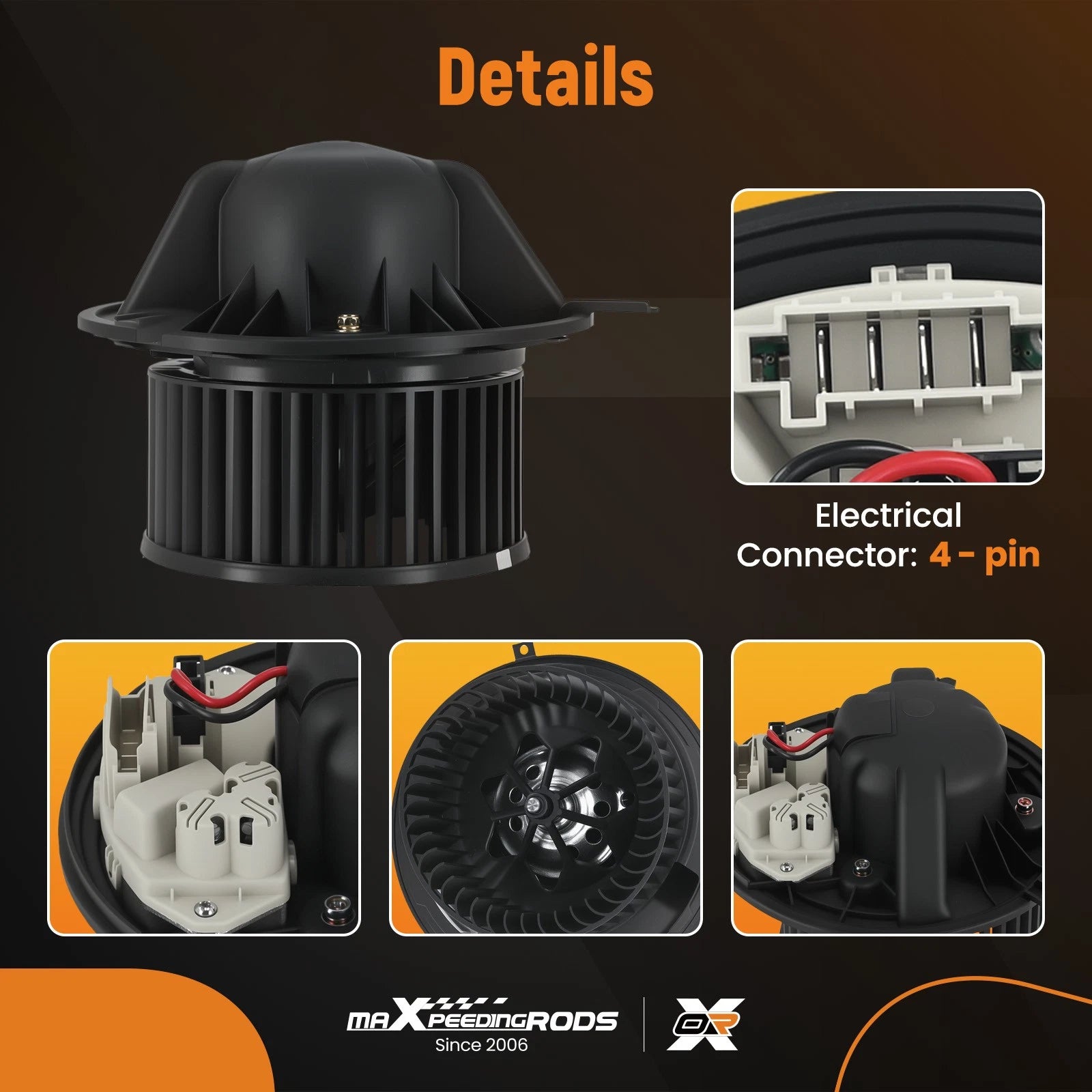HVAC Blower Motor for BMW 128i 135i 325i 325xi 328i 328xi 330i M3 (2008–2013) 700218 PM9354