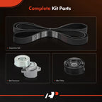 3X Serpentine Belt Drive Component Kit for Nissan Rogue (2014-2020)