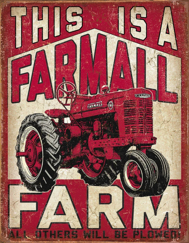 Vintage Replica Tin Metal Sign for Farmall International 400 (2001)