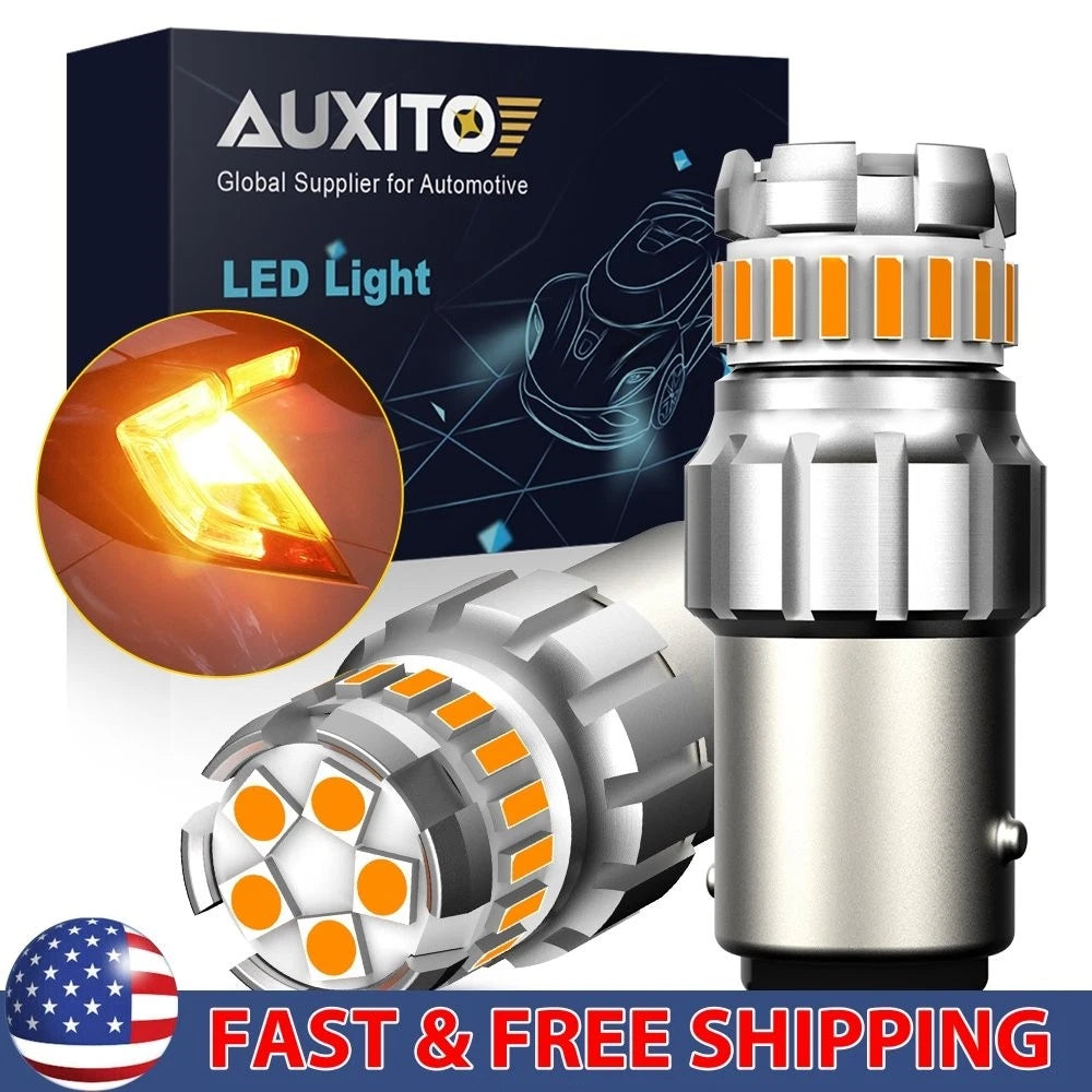 2X LED Amber Yellow Turn Signal Bulbs for Make Model