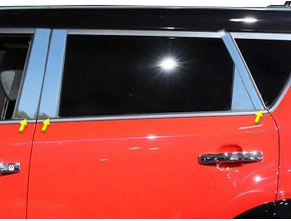 6pc. Luxury FX Stainless Steel Pillar Post Trim for 2014-2019 Kia Soul