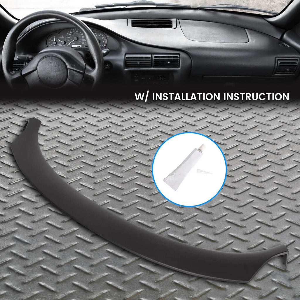 Dash Cap Cover Overlay for Chevy Cavalier (1995–2005) Black Molded