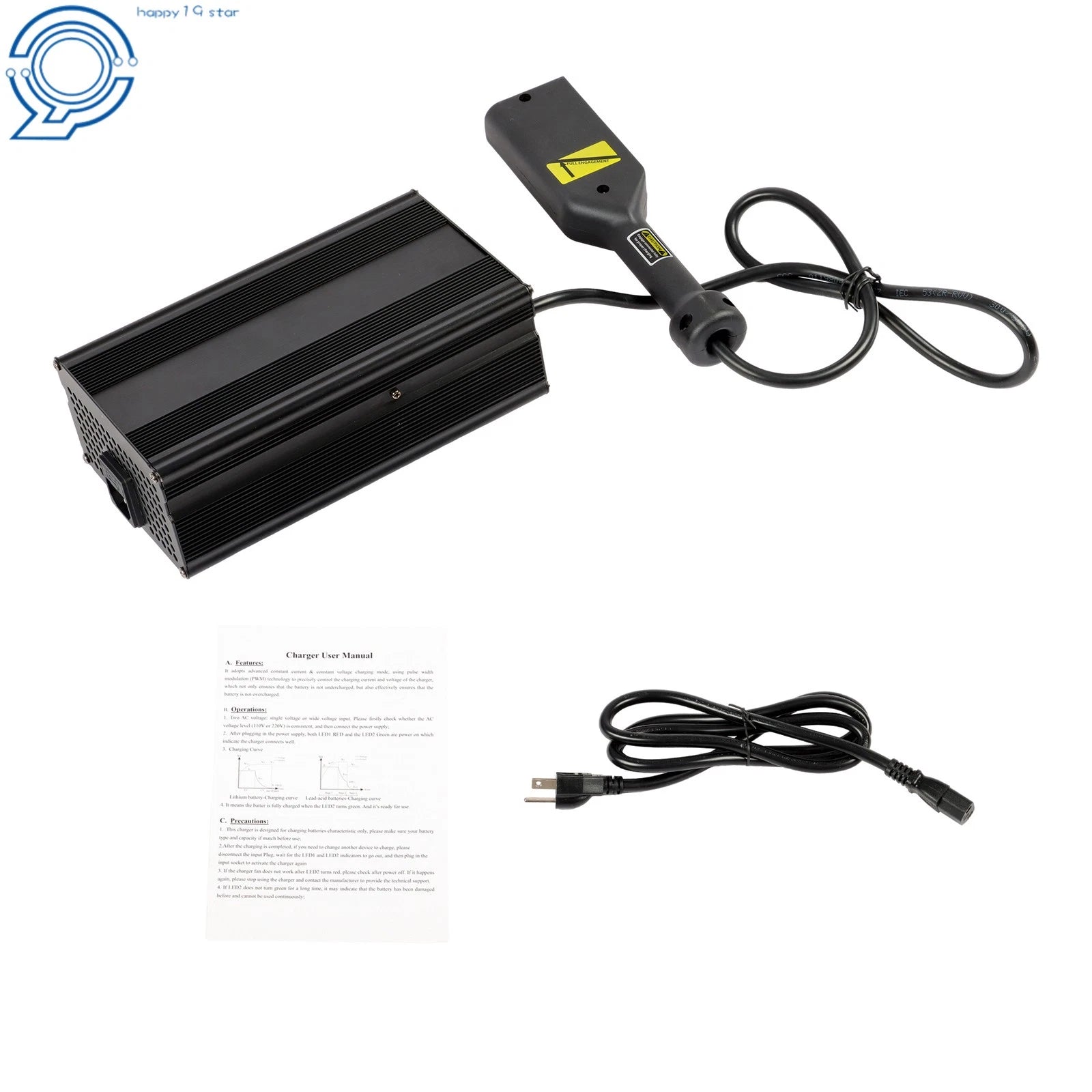36V 20A Battery Charger for EZGO TXT Golf Cart (1996–Present)
