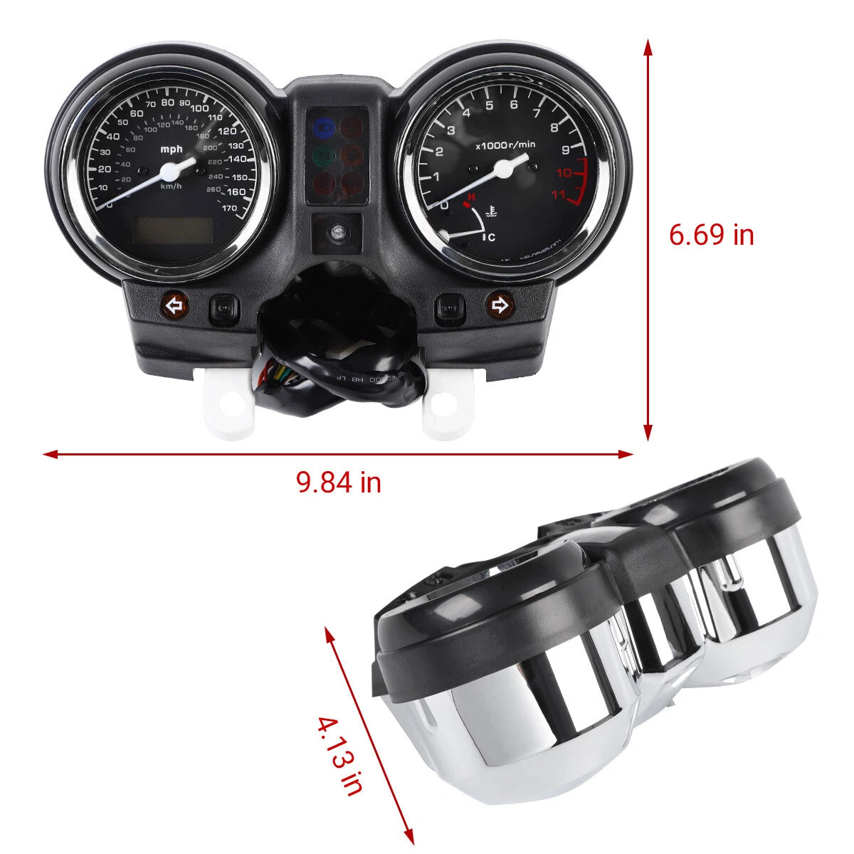 Speedometer Tachometer Gauge Cluster for Honda CB900 Hornet 900 CB919F (2002–2007)