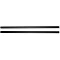 2pc Carbon Fiber 1 1/8" Side Molding Overlay for 14-18 Chevy Silverado Reg Cab