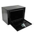 Underbody Tool Box for Pickup Truck (24''×14''×16'', Black Steel)