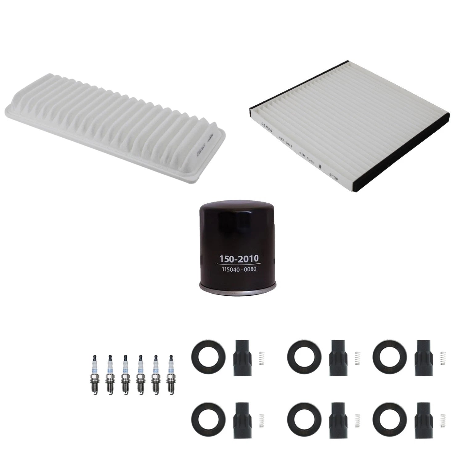 Denso Tune Up Kit 6 Spark Plugs & Boots for Lexus RX400h (2006–2008)