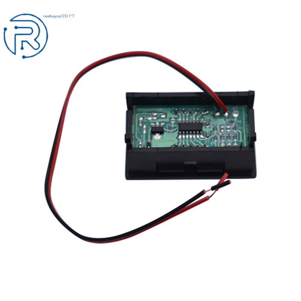 3X Blue LED Voltage Meter Voltmeter Panel for DC 4.5-30V