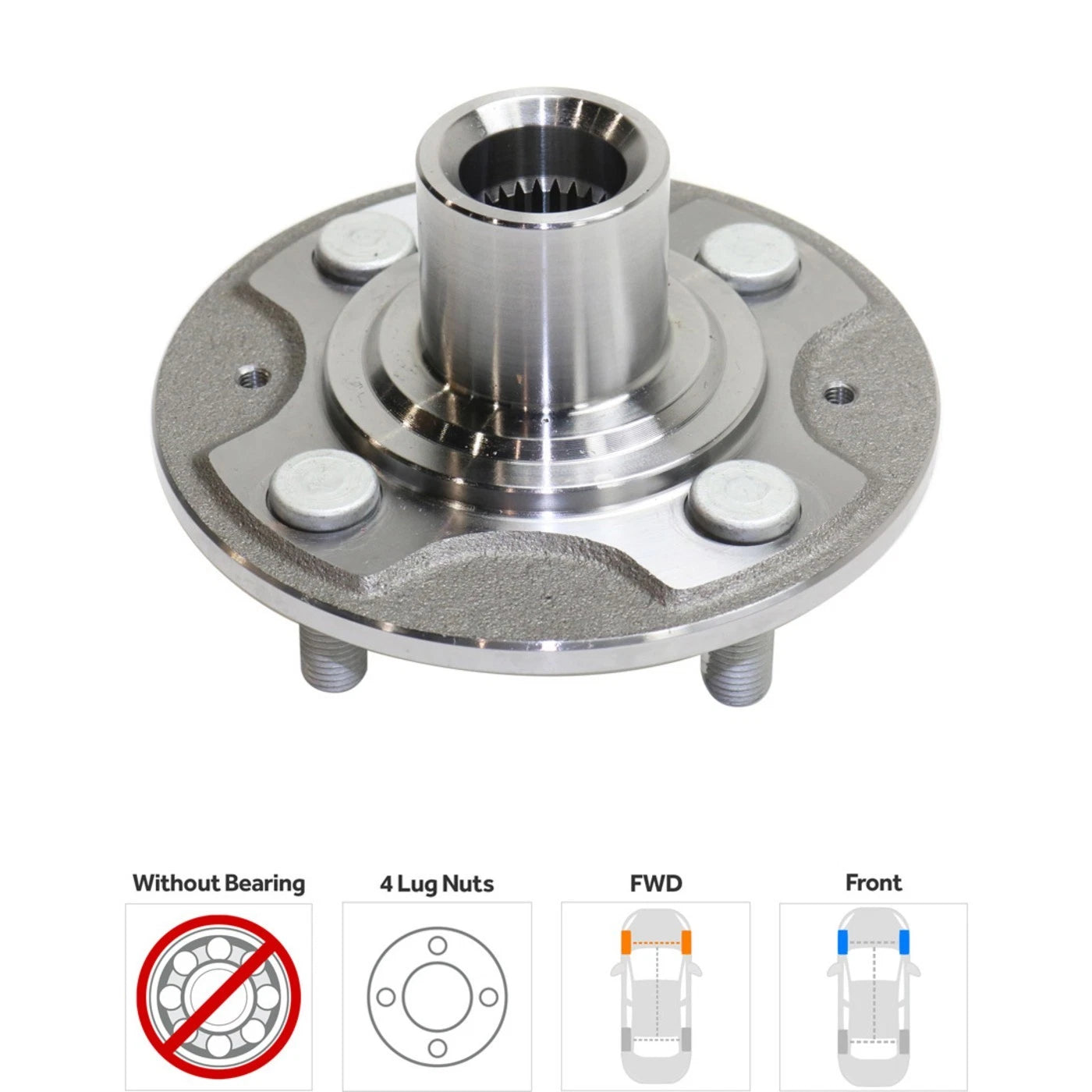 Wheel Hub Kit for Honda Civic (2001–2005) Front Left/Right 4 Lugs
