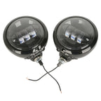 4.5" Black LED Auxiliary Spot Fog Lights for Harley