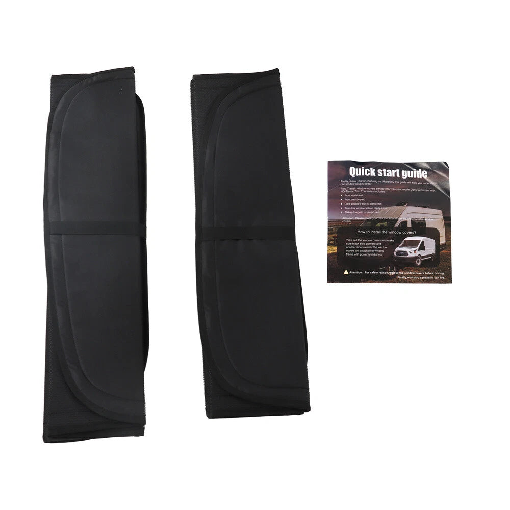 Rear Door Window Covers for Ford (2015-2023) Insulated Blackout