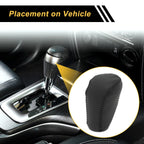 1 Pc Gear Shift Knob Cover for Honda Civic (2016–2021) Black Faux Leather