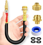 Camper Winterizing Kit for RV Trailer (Blowout Shut Off Valve Adapter Hose)
